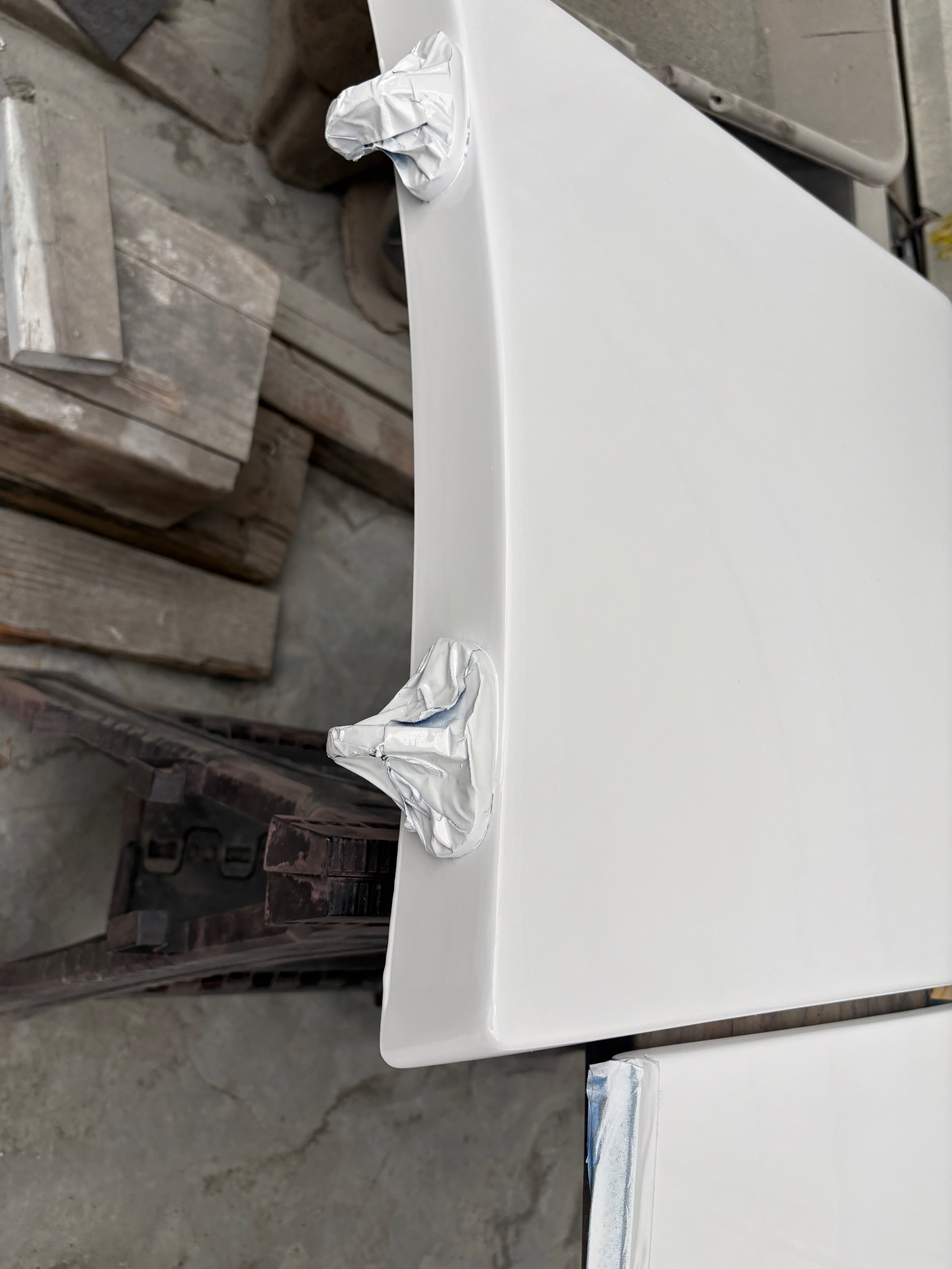 Finished composite panel ready to fit, Essential Shipyard