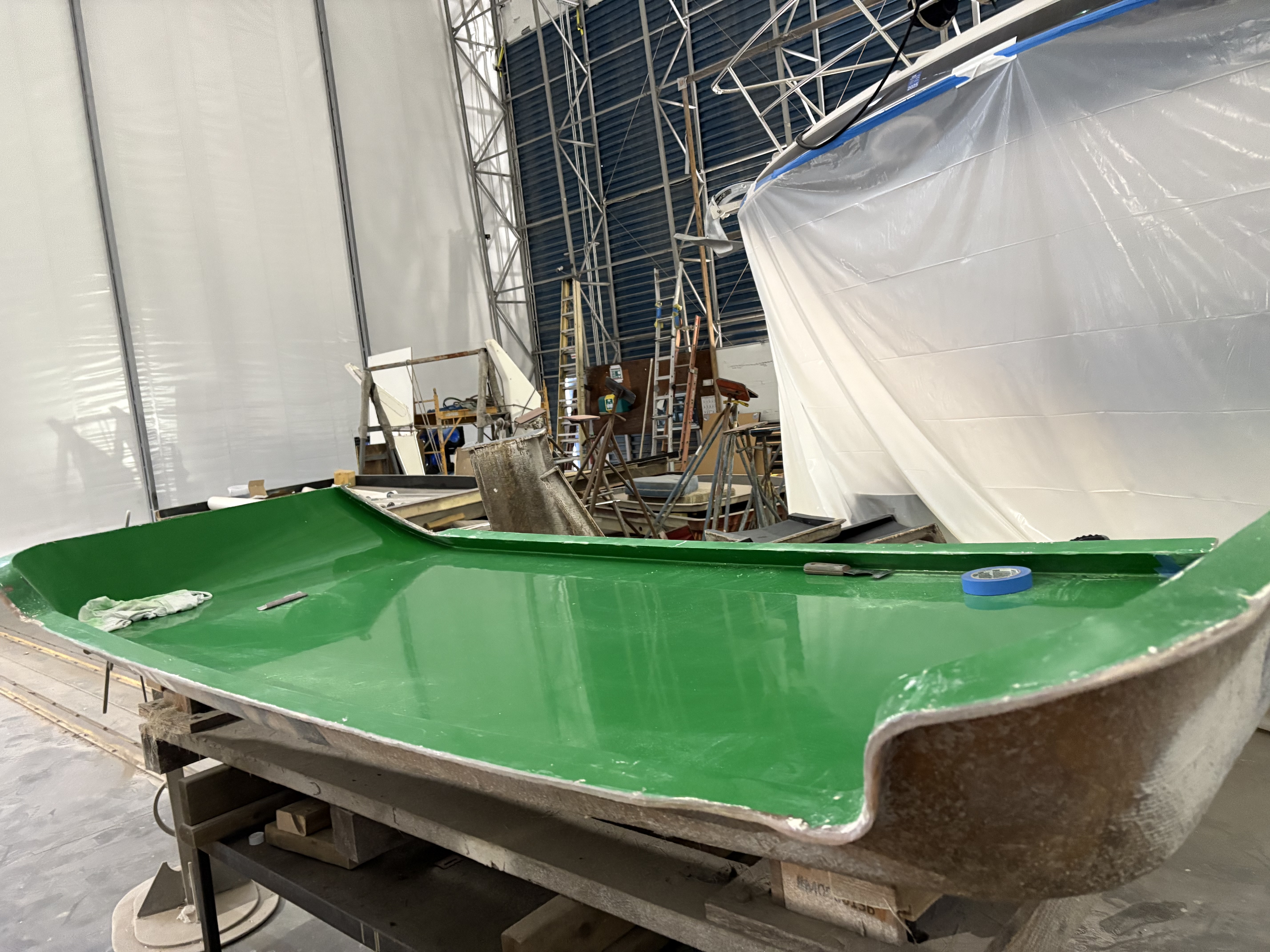 Finished part on the mould it came out of, Essential Shipyard
